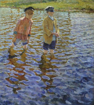 niños 1 Nikolay Bogdanov Belsky niños niño impresionismo Pinturas al óleo